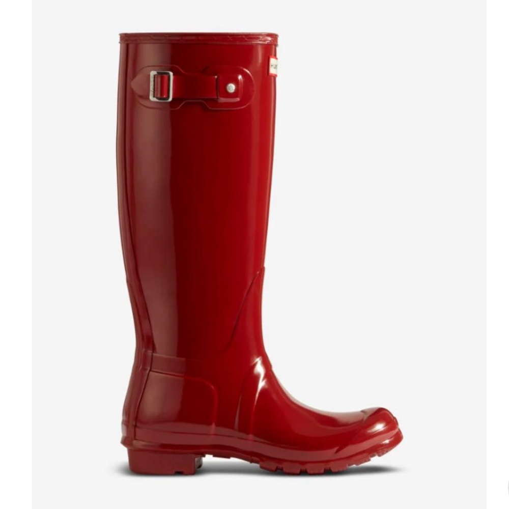 Hunter Women's Original Tall Gloss Red 7